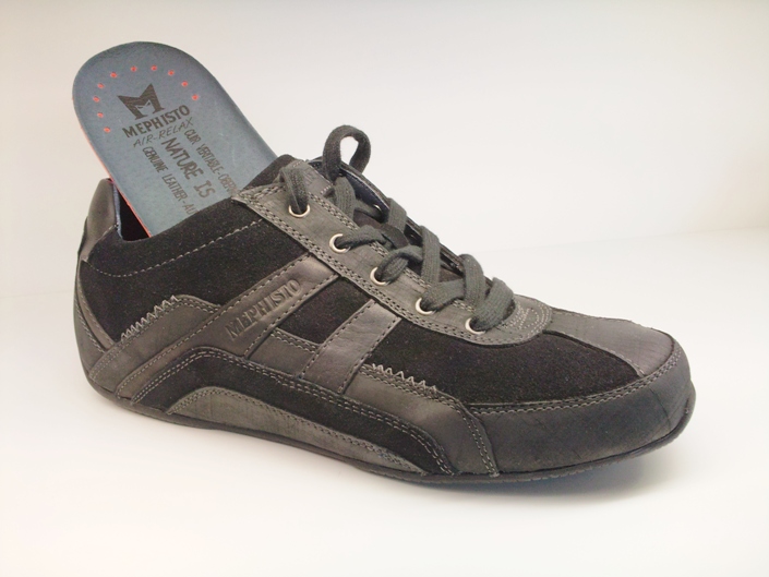 Mephisto TRAMPER zwart leer en suede